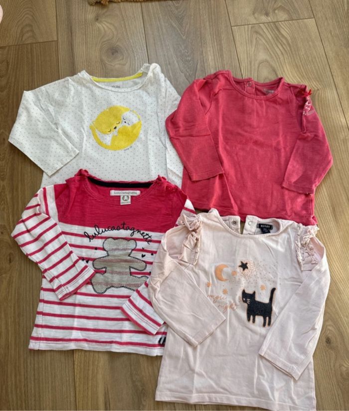 Lot de 4 hauts manches longues