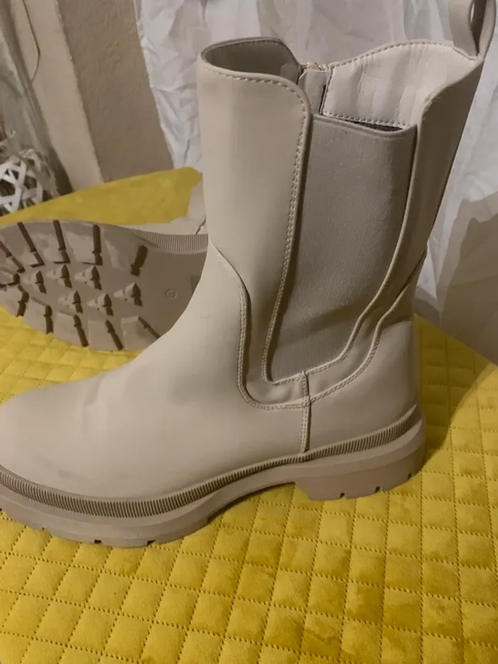 Bottines Merey Scott taille 41 crème très bon état - photo numéro 6