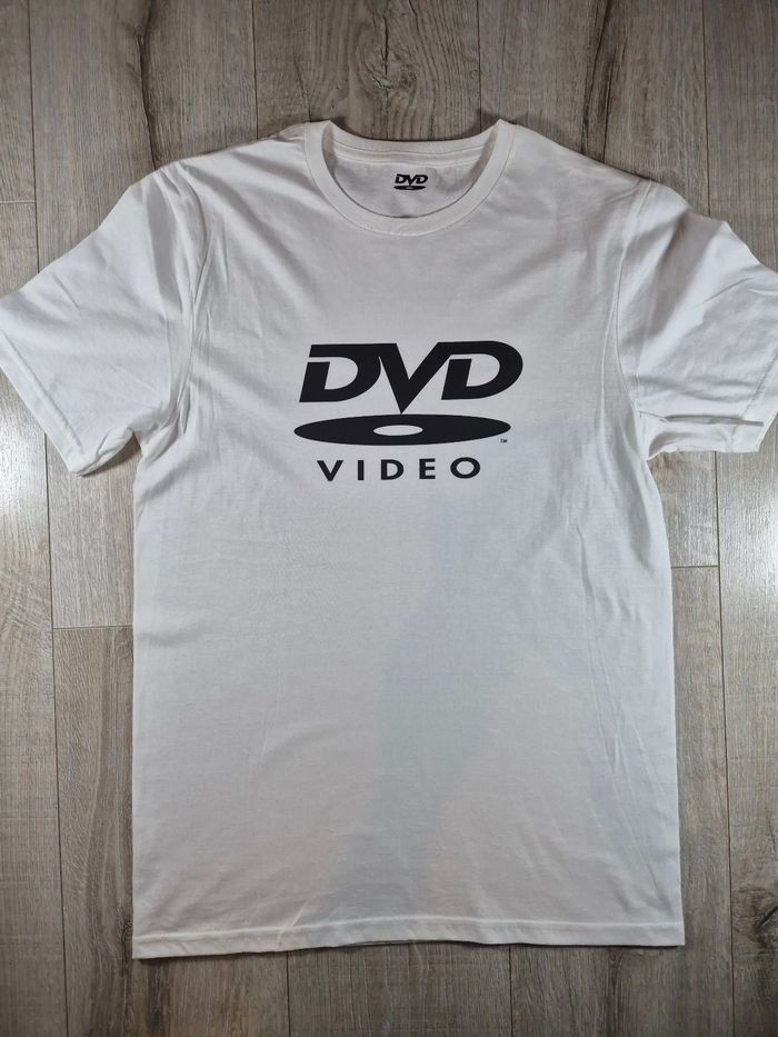 T-shirt blanc dvd vidéo - photo numéro 1