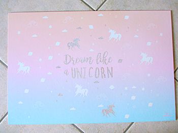 Sous-main double ouvrant licorne Oberthur