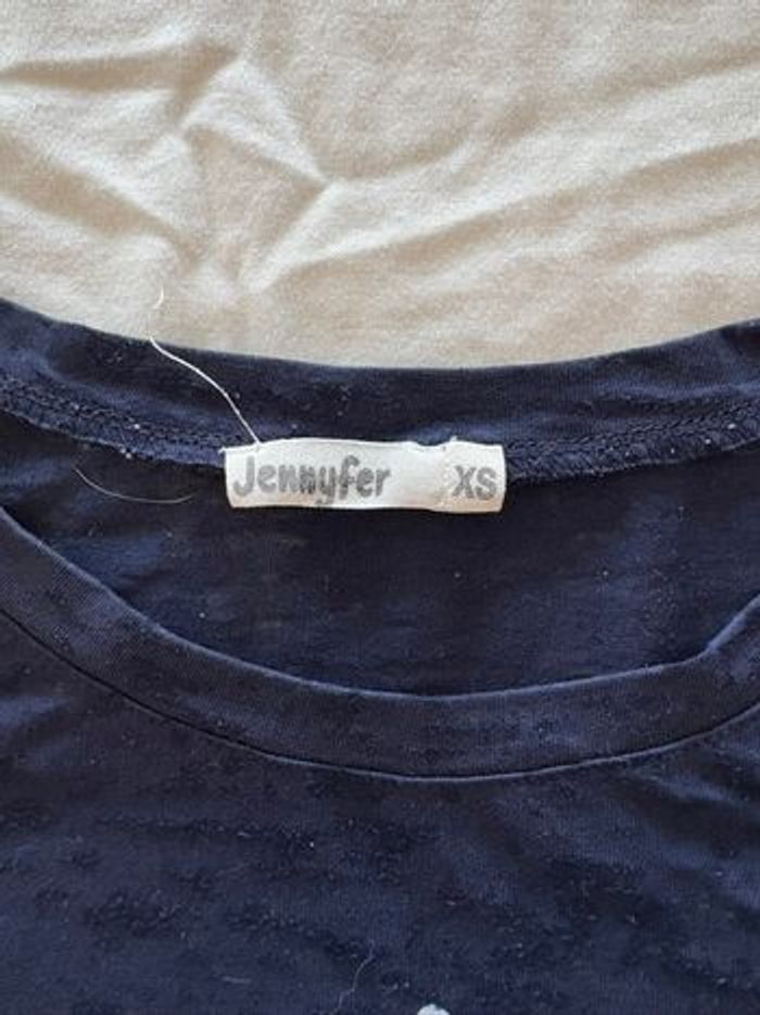 T-shirt bleu marine pour fille - photo numéro 3