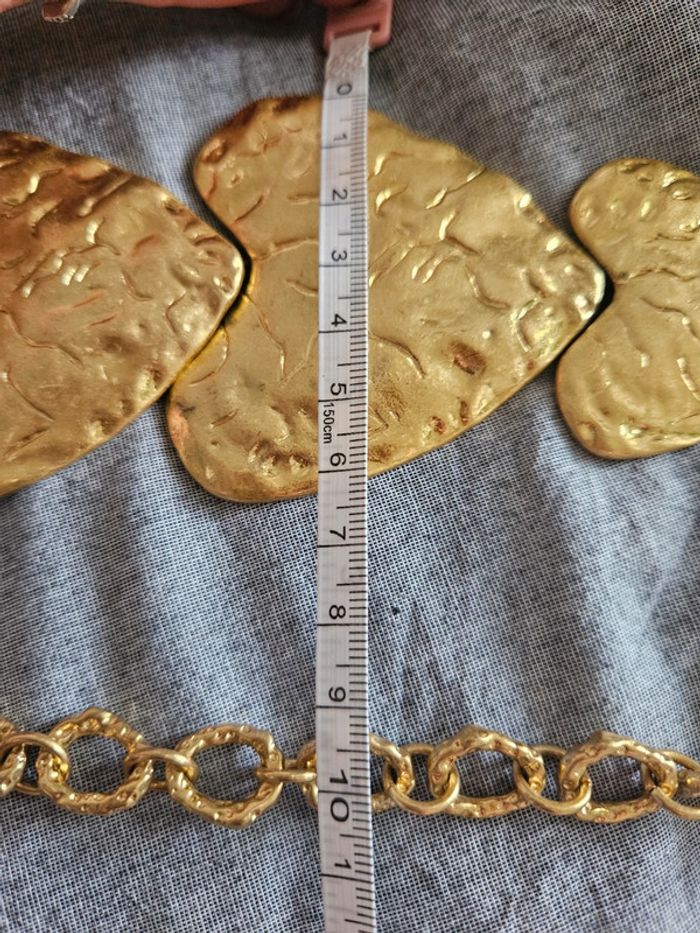 Sublime ceinture chaine dorée à cœurs Zara - photo numéro 6