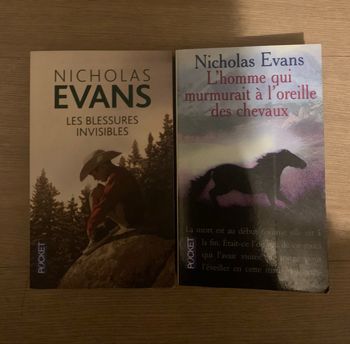 2 romans de Nicholas Evans « les blessure invisible ,,et l’homme qui murmurait à l’oreille des chevaux »