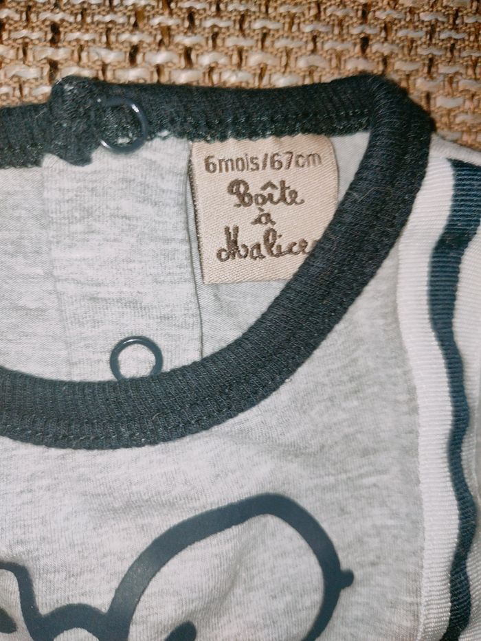 T-shirt manches longues boîte à malices 6 mois - photo numéro 2