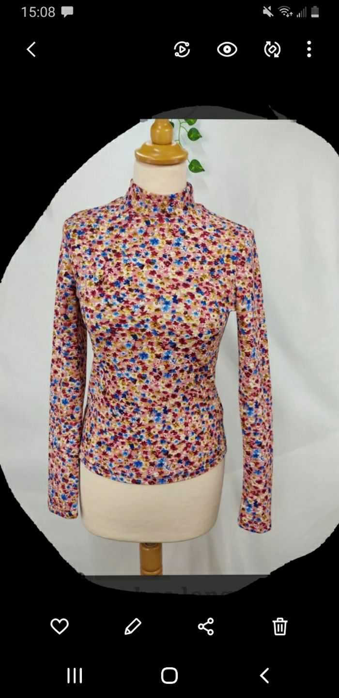 Pull col roulé vintage