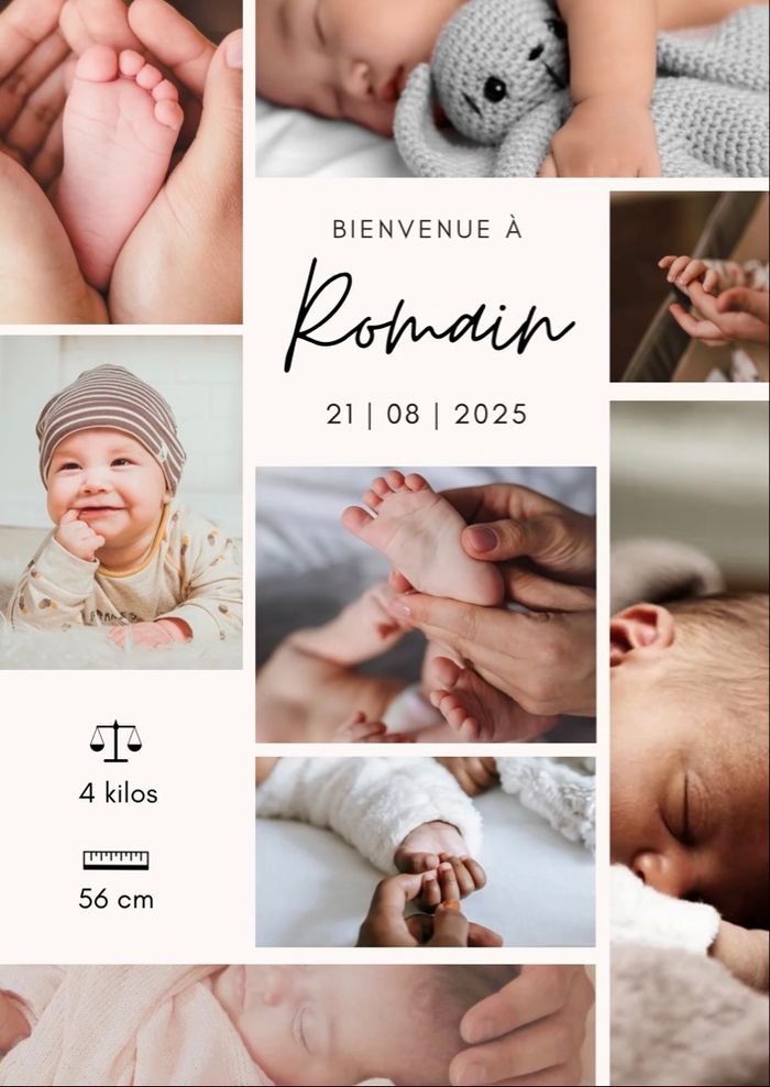 Naissance cadeau tableau - photo numéro 2