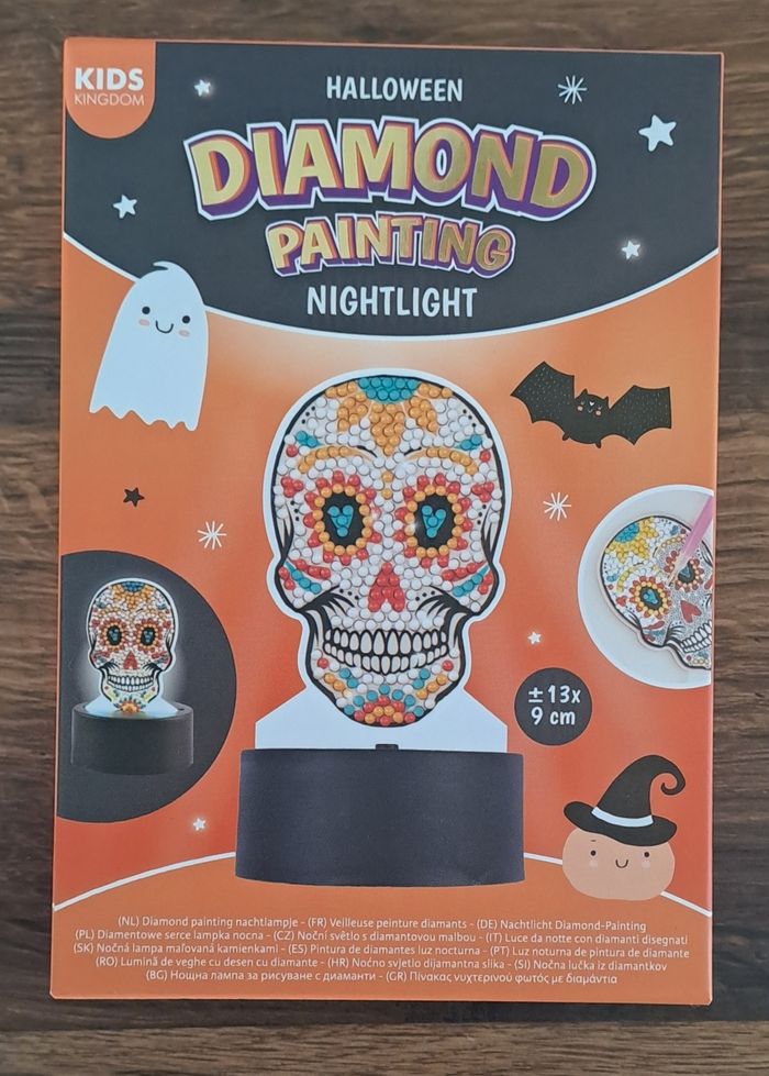 Activité manuelle enfants Halloween diamont painting nighlight - photo numéro 3