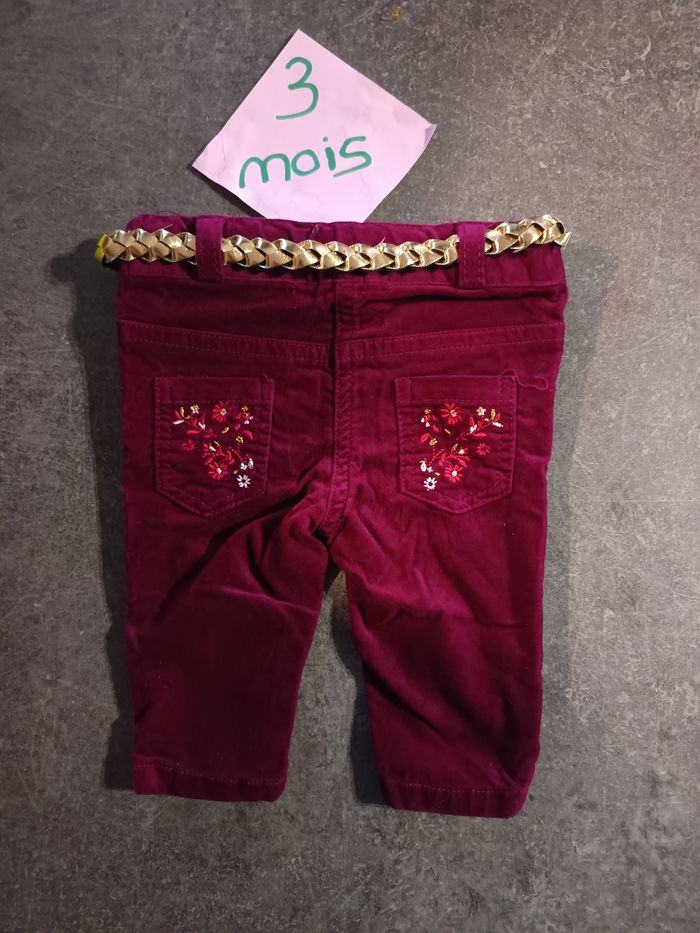 Pantalon fushia 3 mois - photo numéro 3