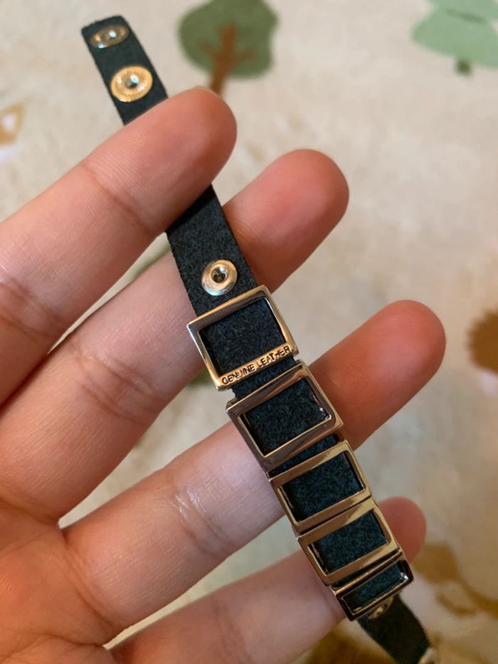 Bracelet en cuir noir - photo numéro 5