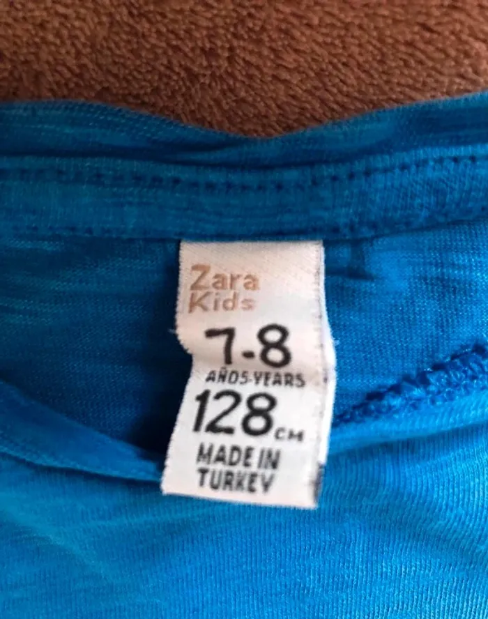Tee short bleu fille Zara - photo numéro 6