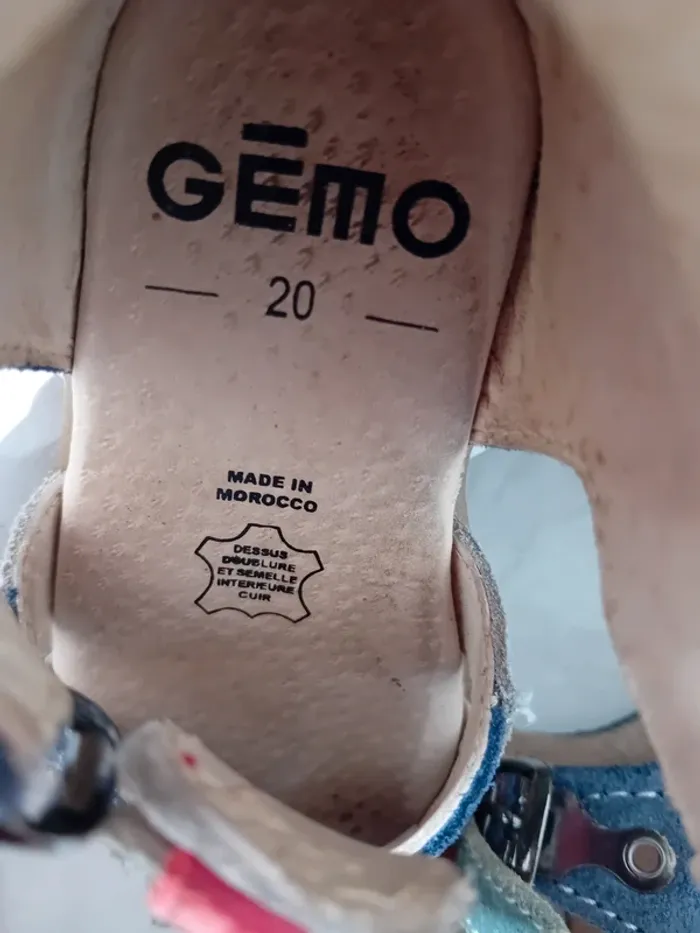 Sandales en cuir été - Pointure 20 - photo numéro 6