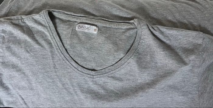 Tee-shirt gris Basic - photo numéro 3