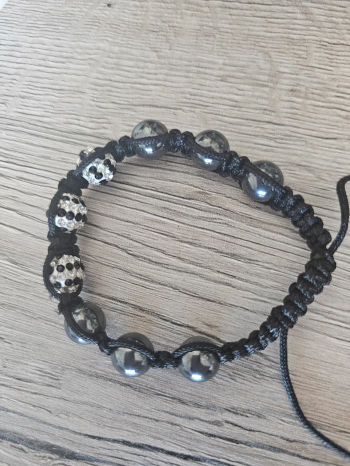 Bracelet perle et bijoux fantaisie réglable - photo numéro 2