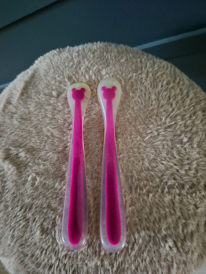 Lot de 2 cuillères bébé en silicone - photo numéro 2