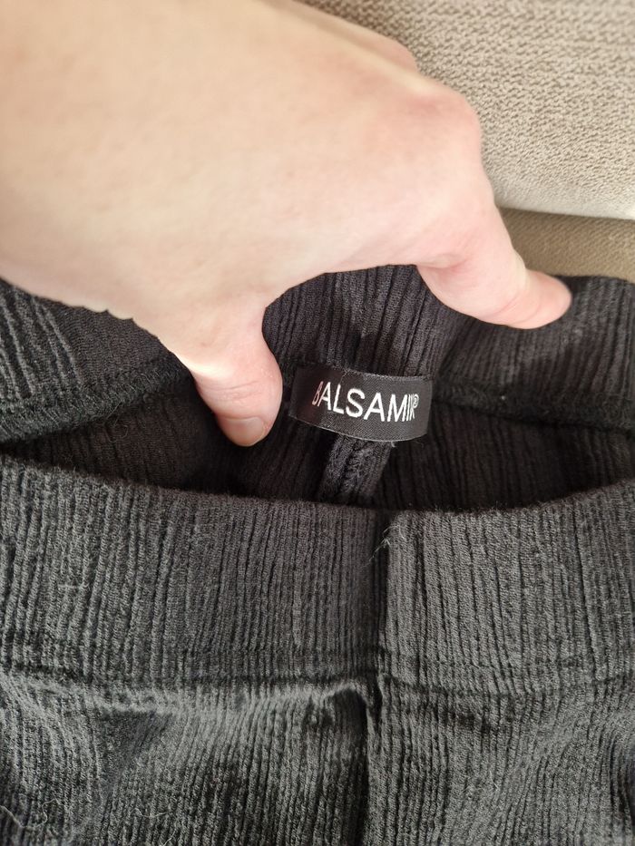 Pantalon noir drappé élastique Balsamik - photo numéro 6