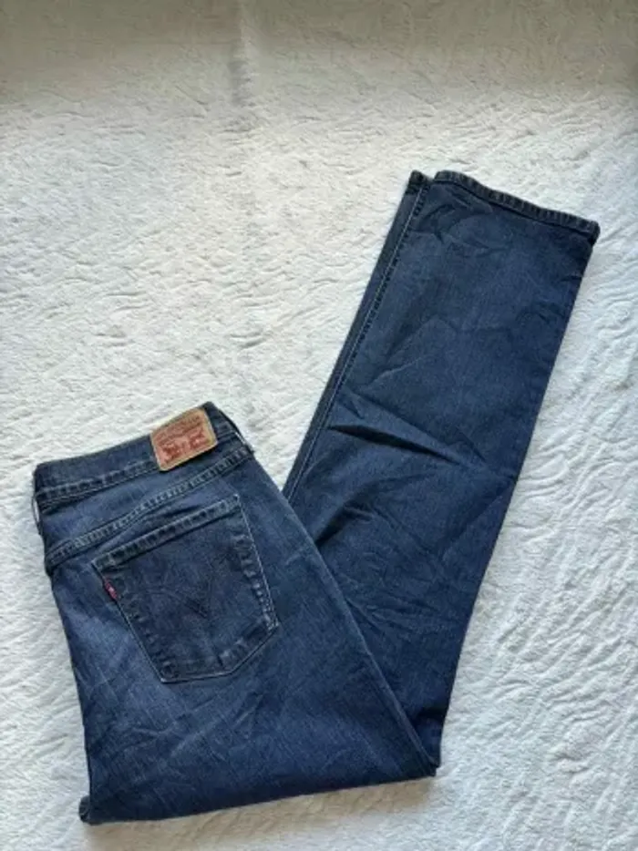 Jean Levi’s 505 Straight femme – taille 42/44 XL/2XL bleu foncé mi taille Modèle US rare