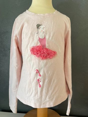 Sweat-shirt rose fille