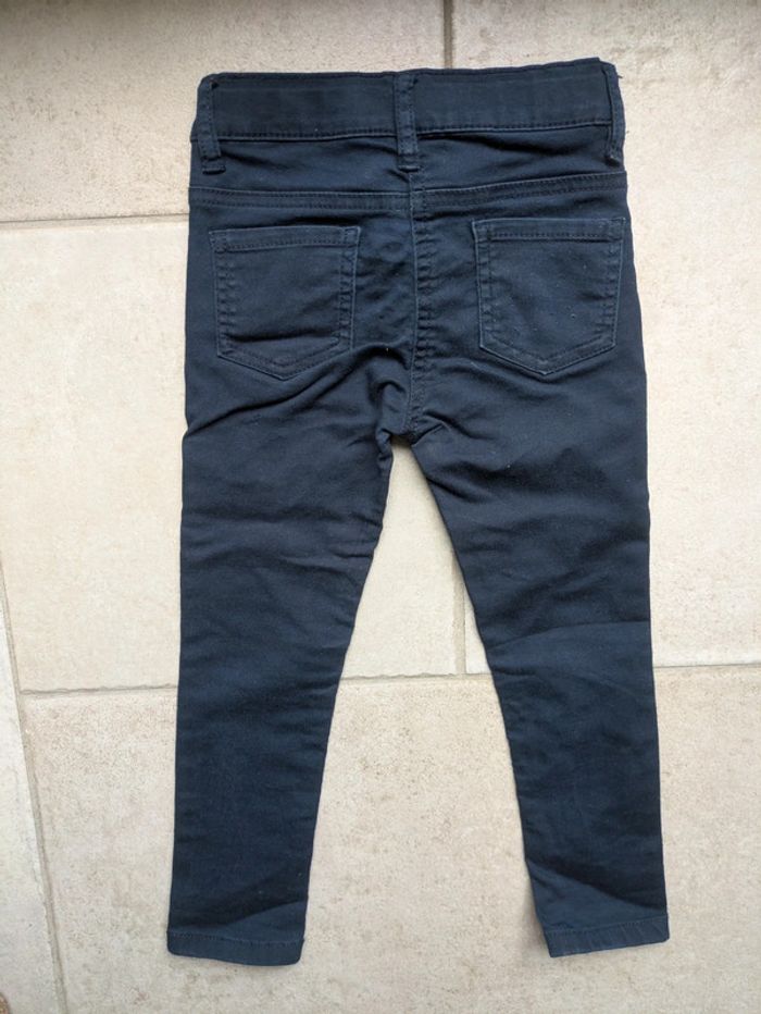 Pantalon bleu marine fille 4 ans - photo numéro 3