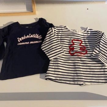 2 hauts manches longues