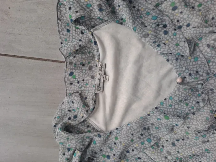 Robe midi à volant gris Taille 40 - photo numéro 5