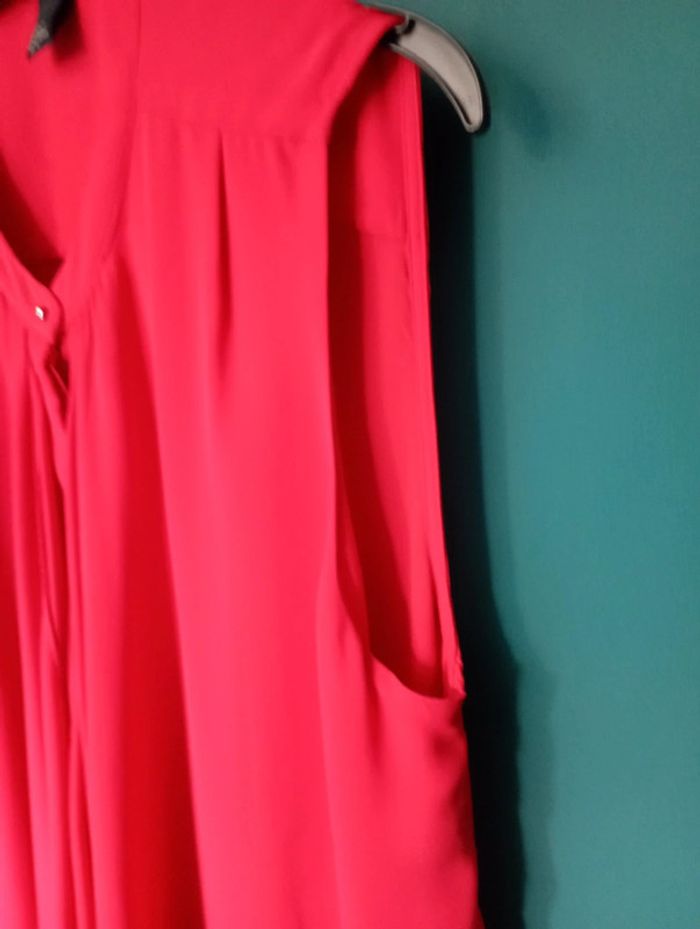 Blouse chic rouge cerise - photo numéro 4