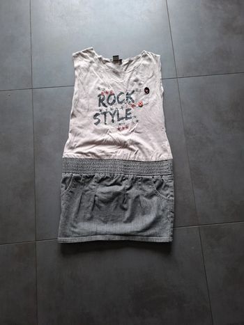 Robe été sans manches bas en jean Bilook 14 ans
