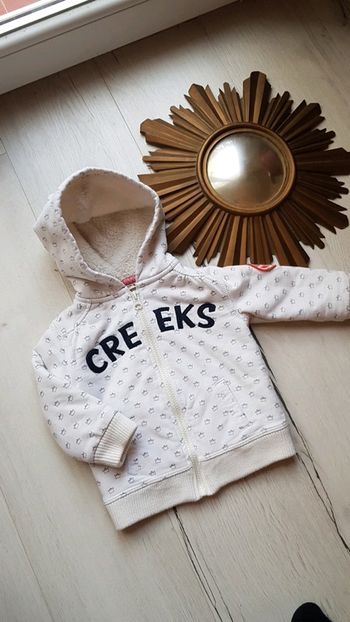 Jolie veste molletonnee et chaude creeks hiver fille 18mois 🌼