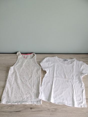 Lot débardeur marcel maillot de corps fille 8 ans
