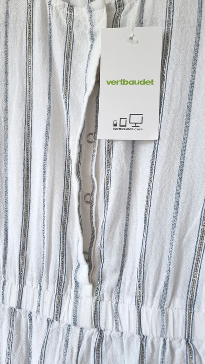 Combi short légère filaments doré vertbaudet taille 4ans neuf - photo numéro 4