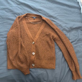 Cardigan marron tendance hiver S/M