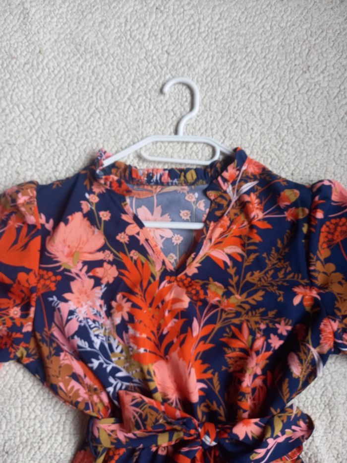 Robe fleurie à volant - photo numéro 4