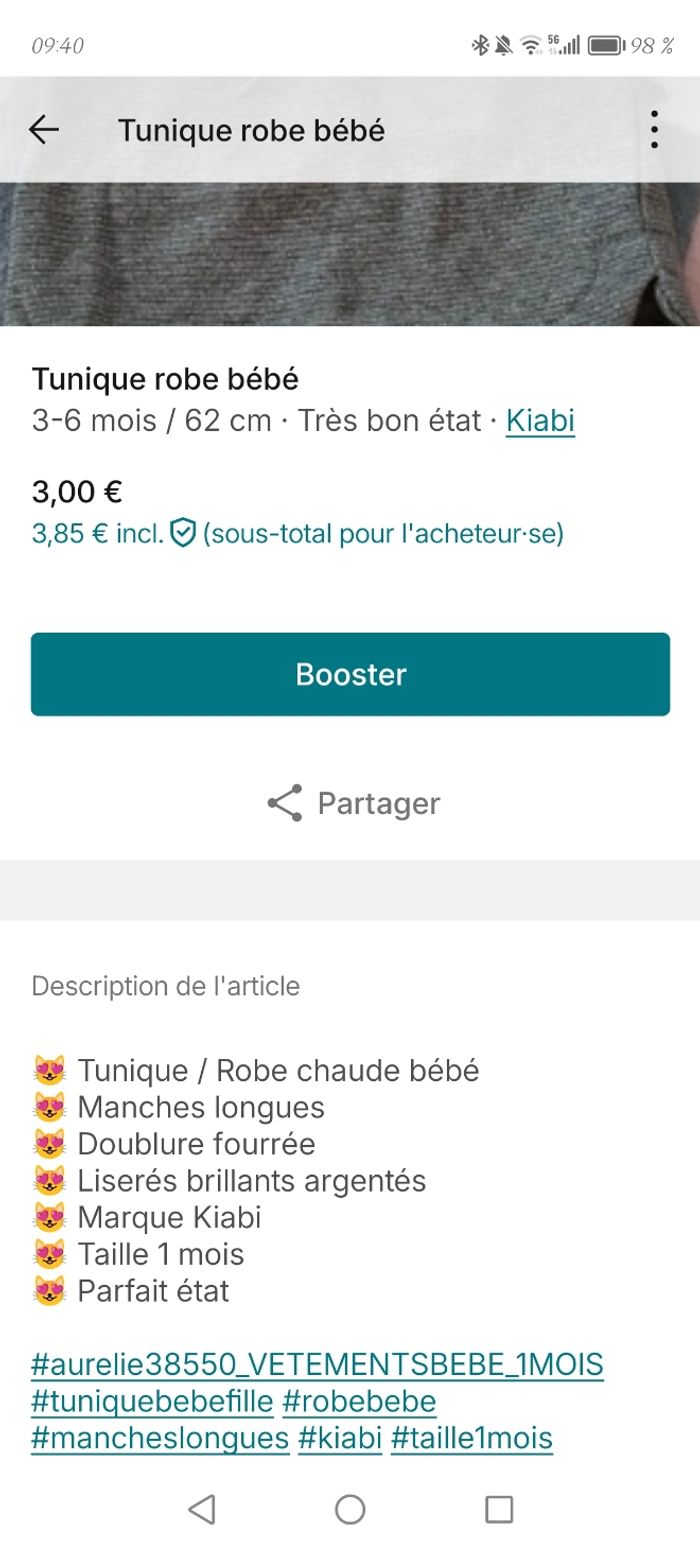 Lot vêtements bébé fille - photo numéro 8