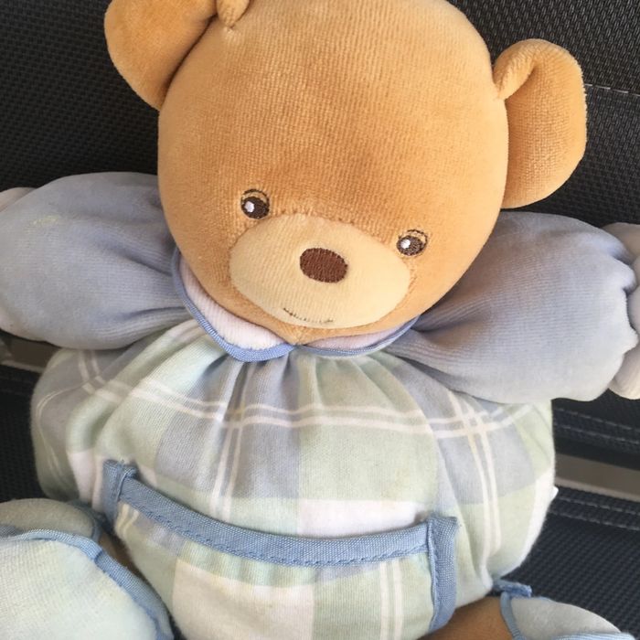 Kaloo doudou peluche ours bleu dragée enfant bébé - photo numéro 3