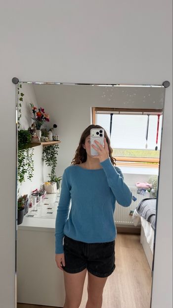 Pull bleu cachemire 