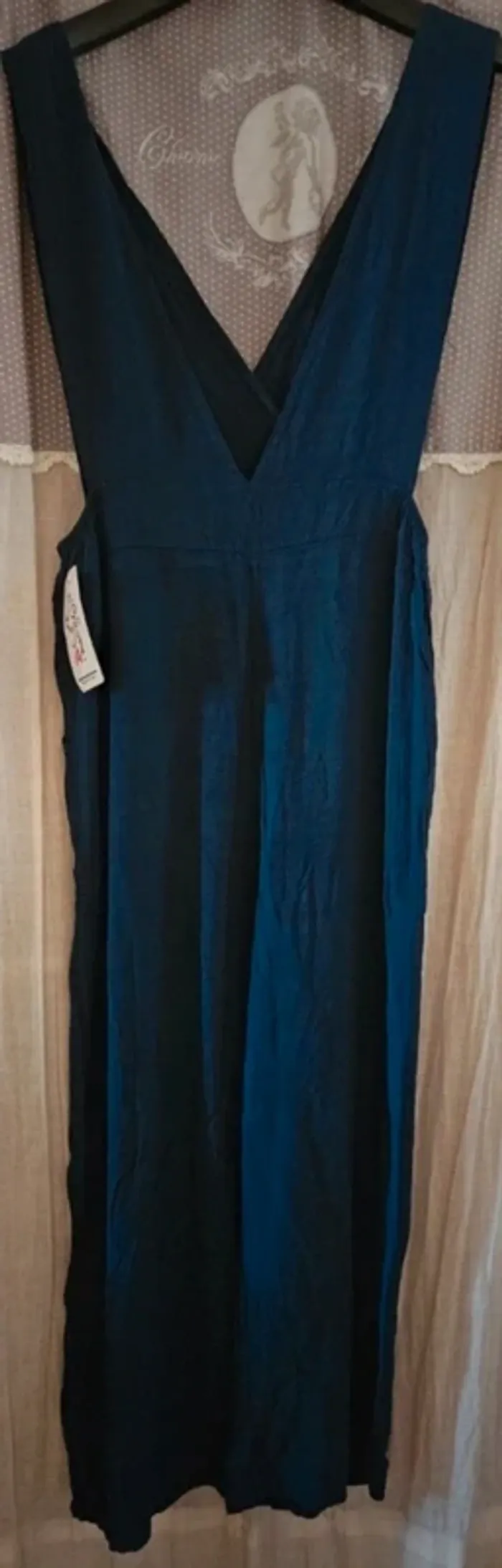 Combi pantalon bleu marine A 1 Moda Taille 38/40 Neuve - photo numéro 3