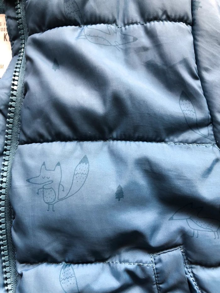 Manteau doudoune chaud 12 mois bleu marine - photo numéro 5