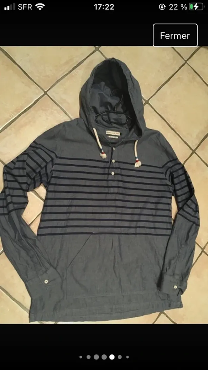 Superbe Marinière homme en L excellent état de la boutique Celio - photo numéro 5