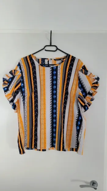 Top à motifs colorés – Shein – taille 1XL