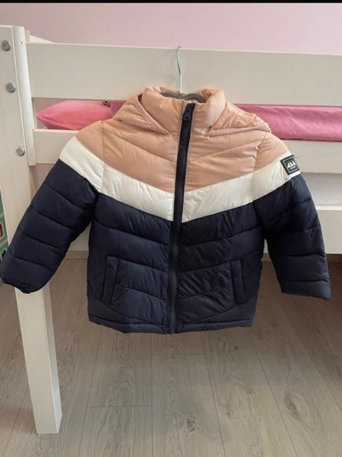 Doudoune fille rose et bleu