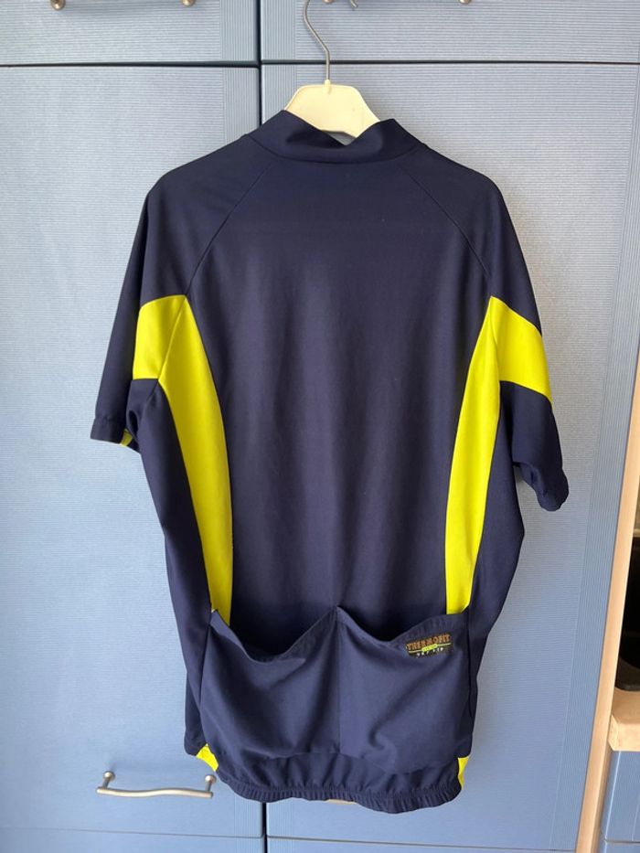 T-shirt de cyclisme Bruno/L/bleu et jaune/excellent état - photo numéro 6