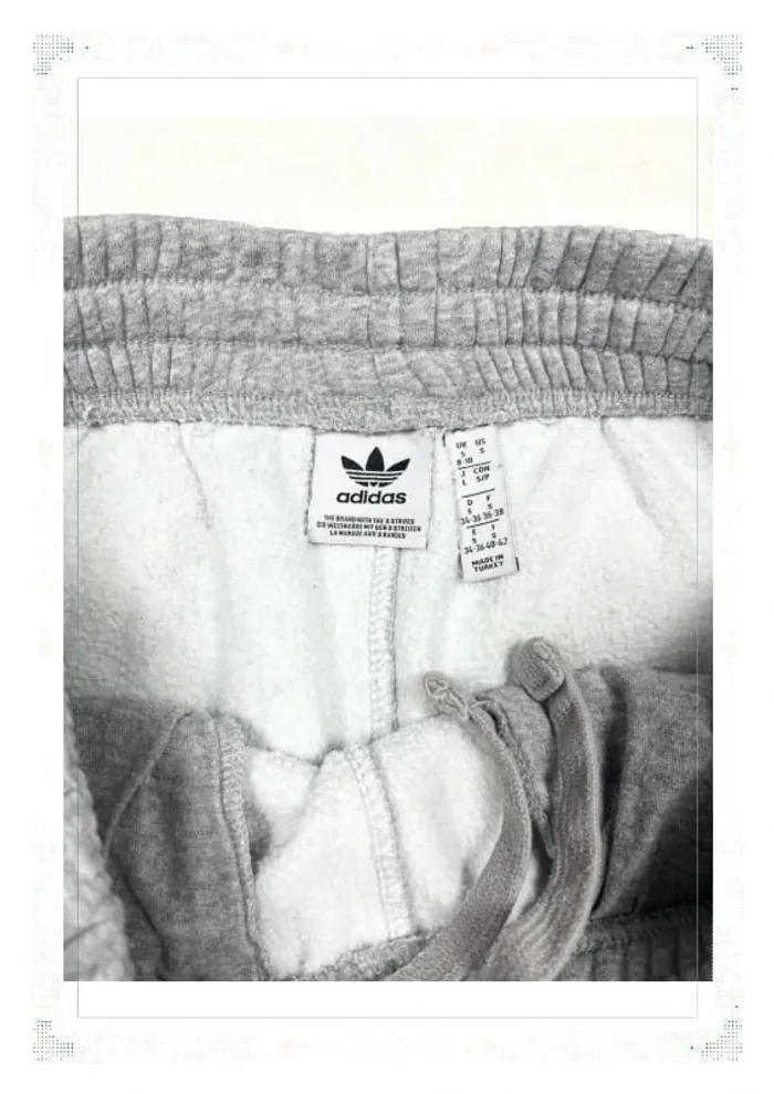 Jogging molleton Adidas gris coupe large - Taille S - Femme - photo numéro 6