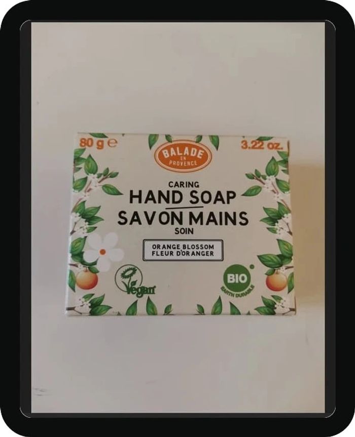 Savon mains ultrariche fleur d'oranger Balade en provence 80 grammes