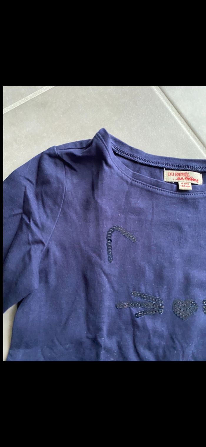 Tee shirt manches longues Chat Neuf 4 ans - photo numéro 7