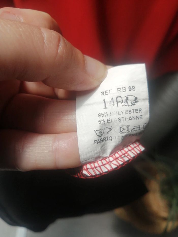 Robe manche longue rouge à carreaux 14A - photo numéro 10