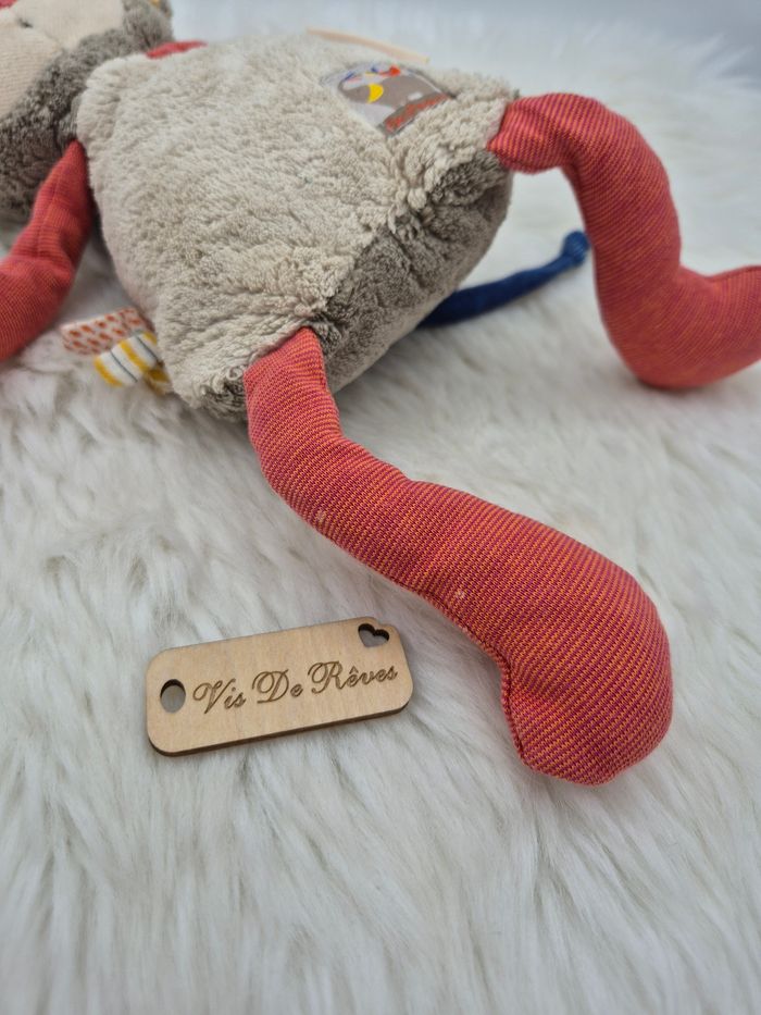 Doudou peluche Singe Les Papoum Moulin Roty - photo numéro 4
