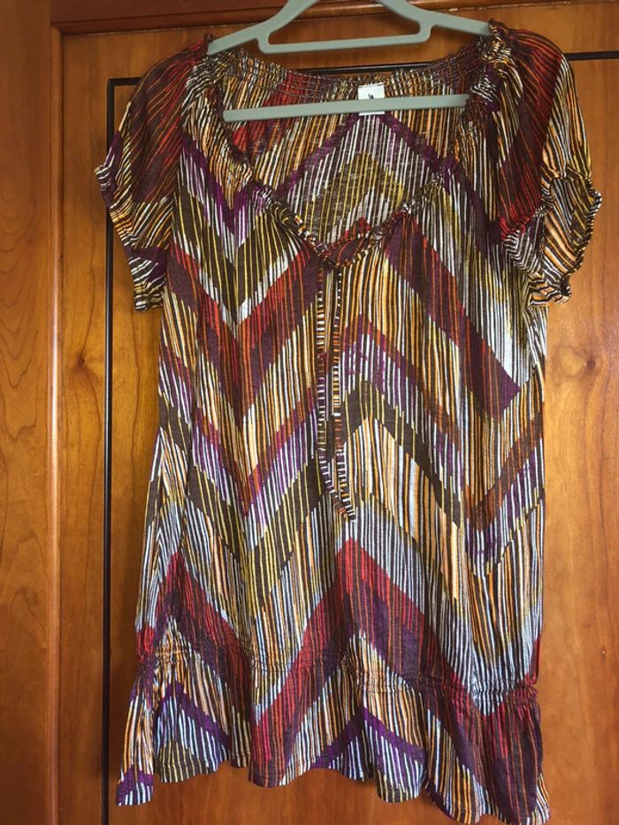 T-shirt multicolore 38/40 Camaïeu