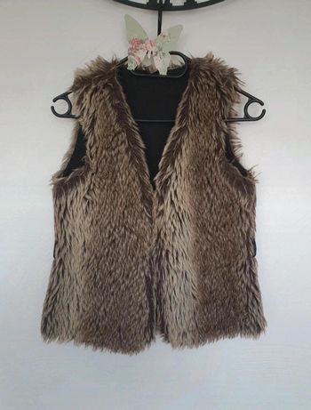 Gilet marron fourré  caprice de fille 12 ans