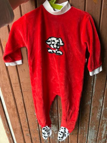 Pyjama rouge dalmatien