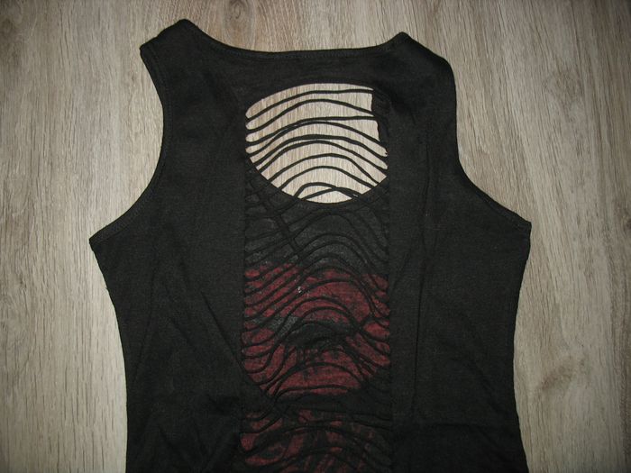 DÉBARDEUR NOIR "AUFY" - TAILLE S / M - n°04 - photo numéro 6