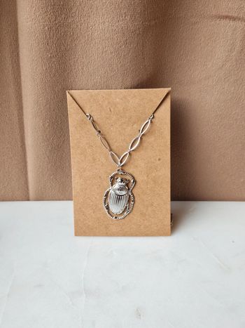 🔅 collier scarabée
